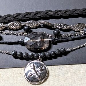 Five necklaces by Tanya Creations for a coordinated look. NWT.